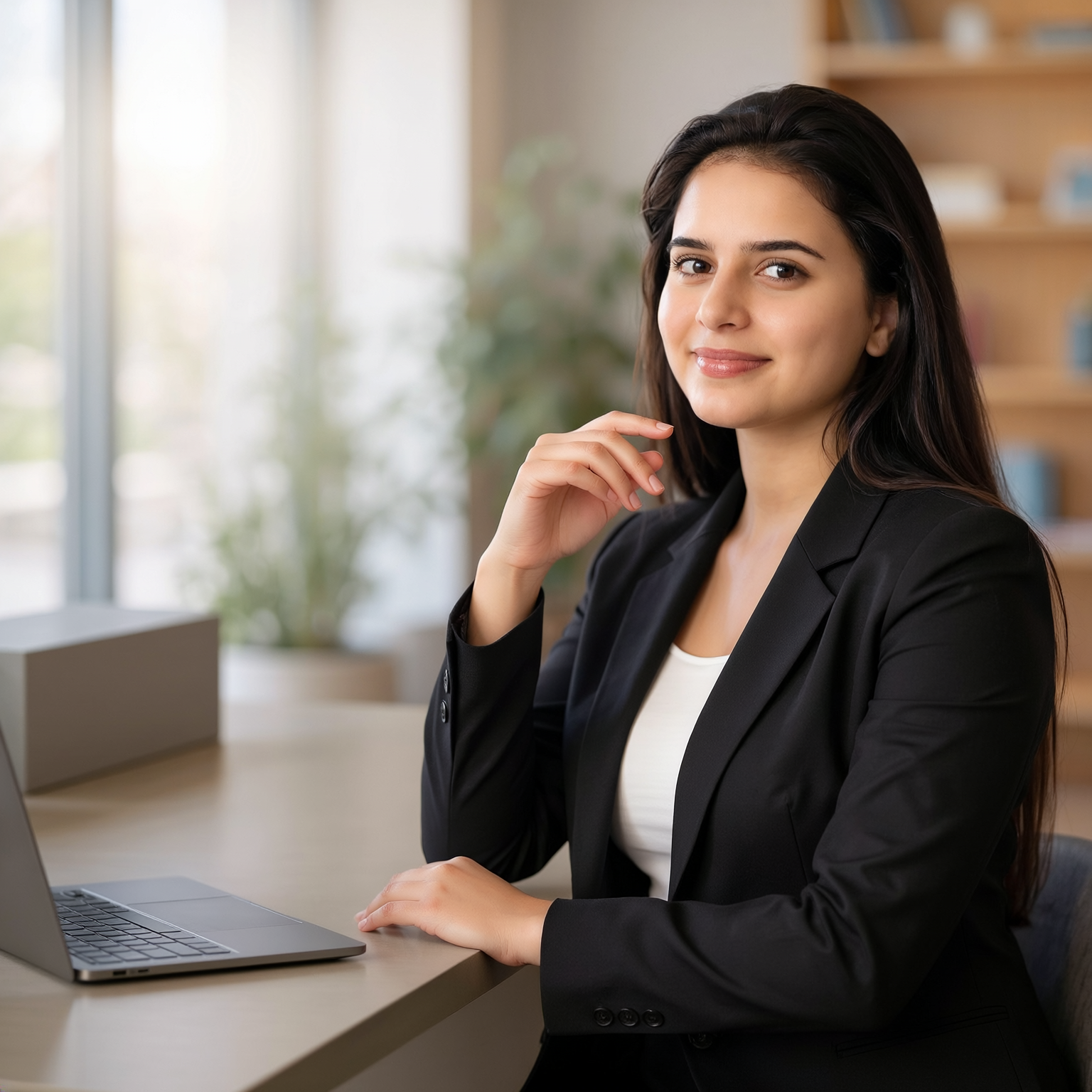 Professional office portrait of Faiza